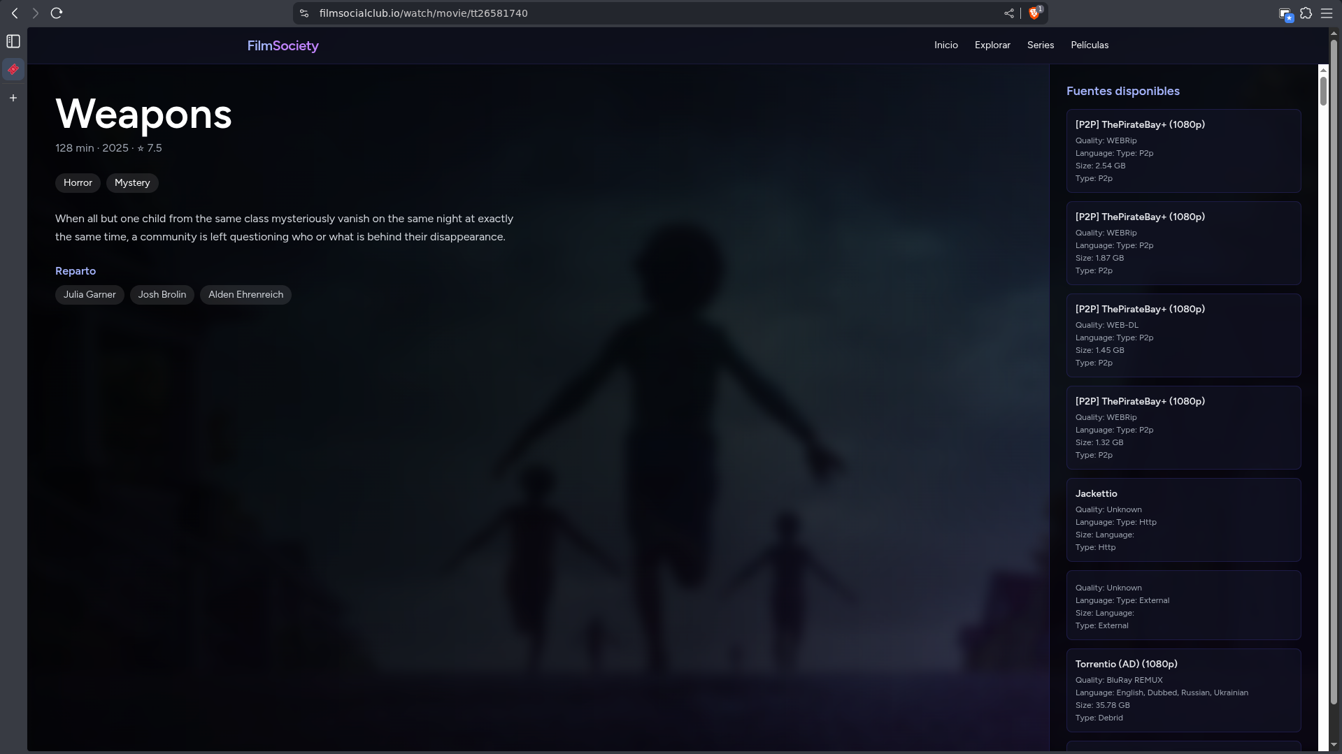 Captura 4 de Film Society